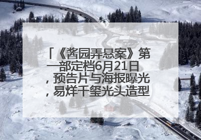 《酱园弄悬案》第一部定档6月21日，预告片与海报曝光，易烊千玺光头造型饰演“周瞎子”
