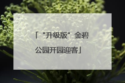 “升级版”金碧公园开园迎客