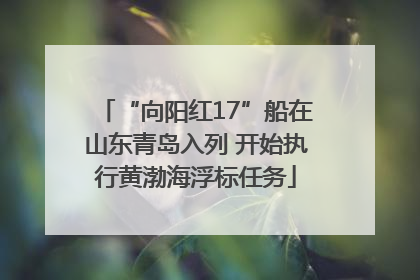 “向阳红17”船在山东青岛入列 开始执行黄渤海浮标任务