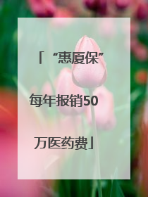 “惠厦保”每年报销50万医药费