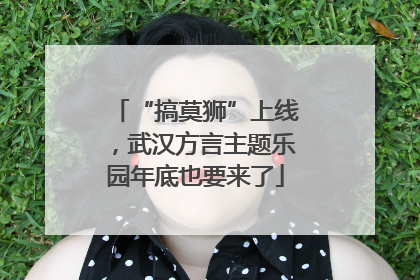 “搞莫狮”上线，武汉方言主题乐园年底也要来了