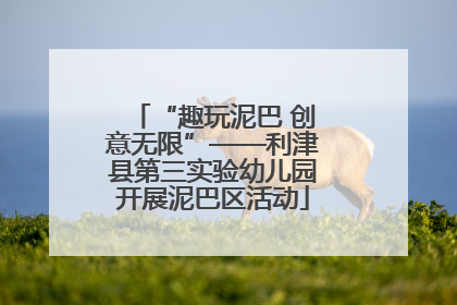 “趣玩泥巴 创意无限”——利津县第三实验幼儿园开展泥巴区活动