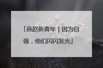 燕赵新青年｜因为自强，他们闪闪发光