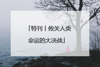 特刊丨攸关人类命运的大决战