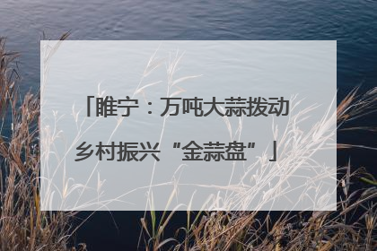 睢宁：万吨大蒜拨动乡村振兴“金蒜盘”
