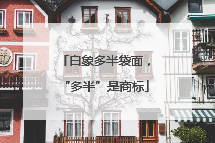 白象多半袋面，“多半”是商标
