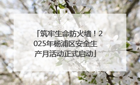 筑牢生命防火墙！2025年杨浦区安全生产月活动正式启动