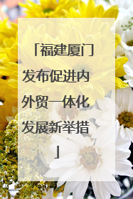 福建厦门发布促进内外贸一体化发展新举措