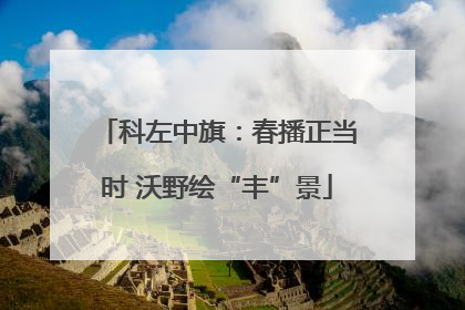 科左中旗：春播正当时 沃野绘“丰”景