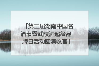 第三届湖南中国名酒节暨武陵酒超级品牌日活动圆满收官