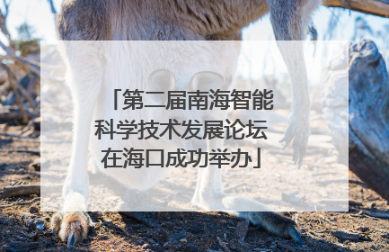 第二届南海智能科学技术发展论坛在海口成功举办