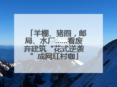 羊棚、猪圈，邮局、水厂……看废弃建筑“花式逆袭”成网红村咖