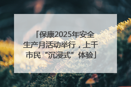 保康2025年安全生产月活动举行，上千市民“沉浸式”体验