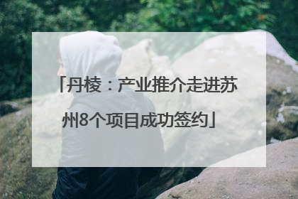 丹棱：产业推介走进苏州8个项目成功签约
