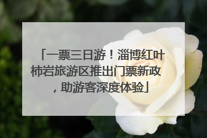 一票三日游！淄博红叶柿岩旅游区推出门票新政，助游客深度体验