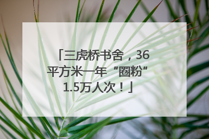 三虎桥书舍，36平方米一年“圈粉”1.5万人次！