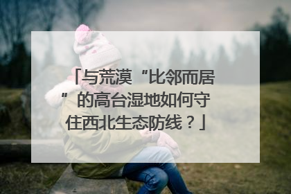 与荒漠“比邻而居”的高台湿地如何守住西北生态防线？