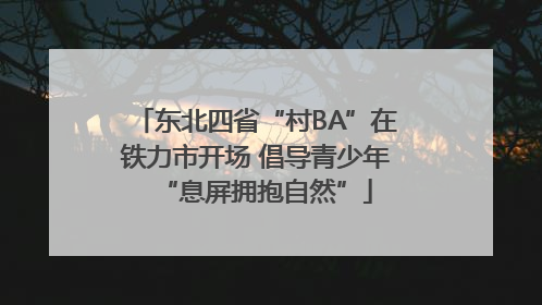 东北四省“村BA”在铁力市开场 倡导青少年“息屏拥抱自然”