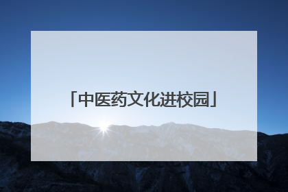 中医药文化进校园