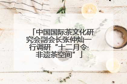 中国国际茶文化研究会副会长张仲灿一行调研“十二月令·非遗茶空间”