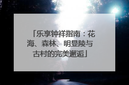 乐享钟祥指南：花海、森林、明显陵与古村的完美邂逅