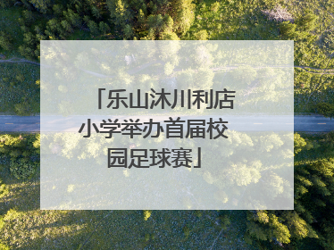 乐山沐川利店小学举办首届校园足球赛