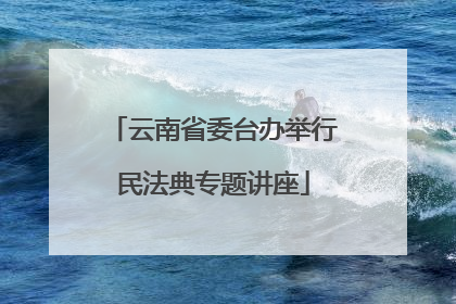 云南省委台办举行民法典专题讲座