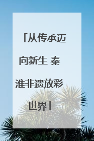 从传承迈向新生 秦淮非遗放彩世界