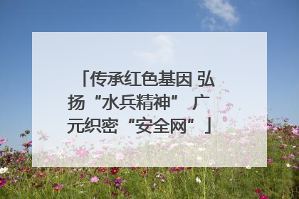 传承红色基因 弘扬“水兵精神” 广元织密“安全网”