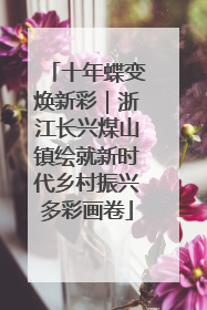 十年蝶变焕新彩｜浙江长兴煤山镇绘就新时代乡村振兴多彩画卷