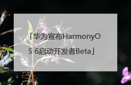 华为宣布HarmonyOS 6启动开发者Beta
