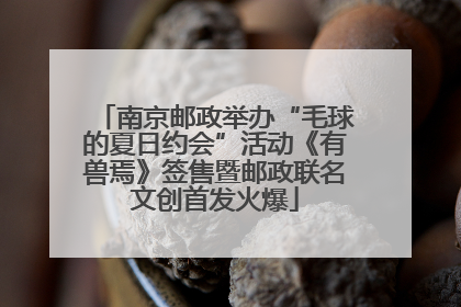 南京邮政举办“毛球的夏日约会”活动《有兽焉》签售暨邮政联名文创首发火爆