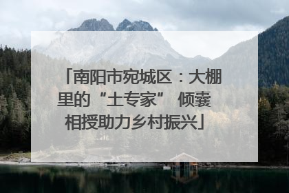南阳市宛城区：大棚里的“土专家” 倾囊相授助力乡村振兴