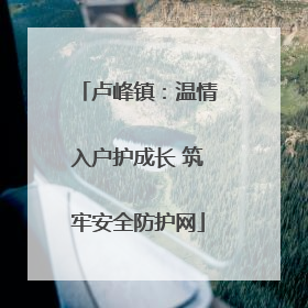 卢峰镇：温情入户护成长 筑牢安全防护网