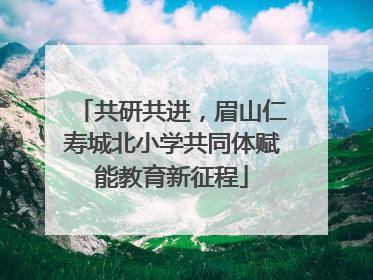 共研共进，眉山仁寿城北小学共同体赋能教育新征程