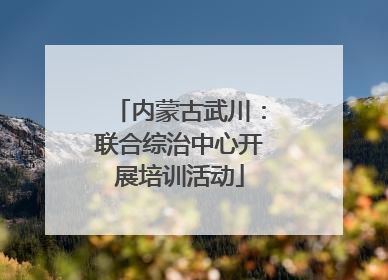 内蒙古武川：联合综治中心开展培训活动