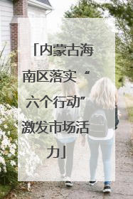 内蒙古海南区落实“六个行动”激发市场活力