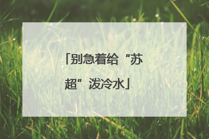 别急着给“苏超”泼冷水