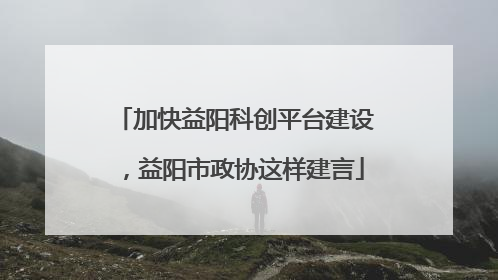 加快益阳科创平台建设，益阳市政协这样建言