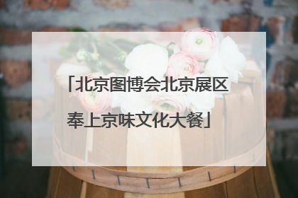 北京图博会北京展区奉上京味文化大餐