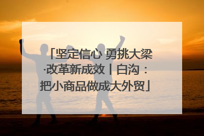 坚定信心 勇挑大梁·改革新成效丨白沟：把小商品做成大外贸