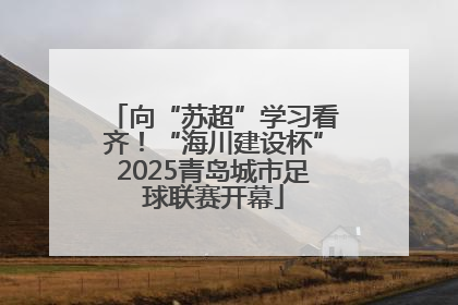 向“苏超”学习看齐！“海川建设杯”2025青岛城市足球联赛开幕