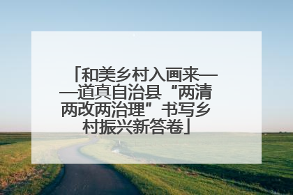和美乡村入画来——道真自治县“两清两改两治理”书写乡村振兴新答卷