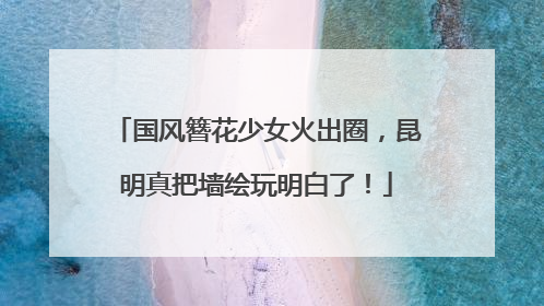 国风簪花少女火出圈，昆明真把墙绘玩明白了！