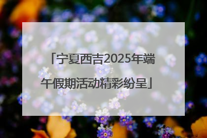 宁夏西吉2025年端午假期活动精彩纷呈