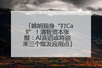 姚明现身“打Call”！清智资本张煜：AI赛道或将迎来三个爆发应用点