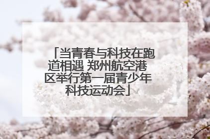 当青春与科技在跑道相遇 郑州航空港区举行第一届青少年科技运动会