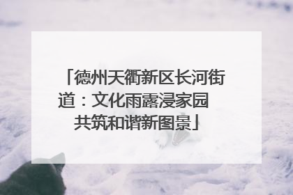 德州天衢新区长河街道：文化雨露浸家园 共筑和谐新图景