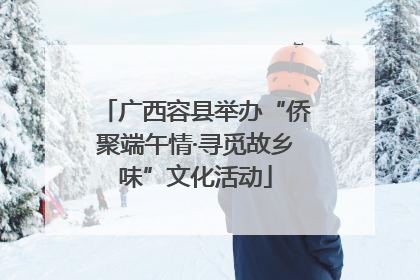 广西容县举办“侨聚端午情·寻觅故乡味”文化活动
