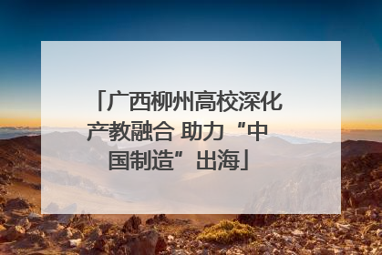广西柳州高校深化产教融合 助力“中国制造”出海